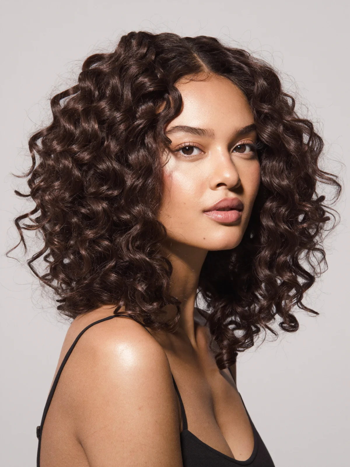 Bianka dark brown kinky curly human hair wig